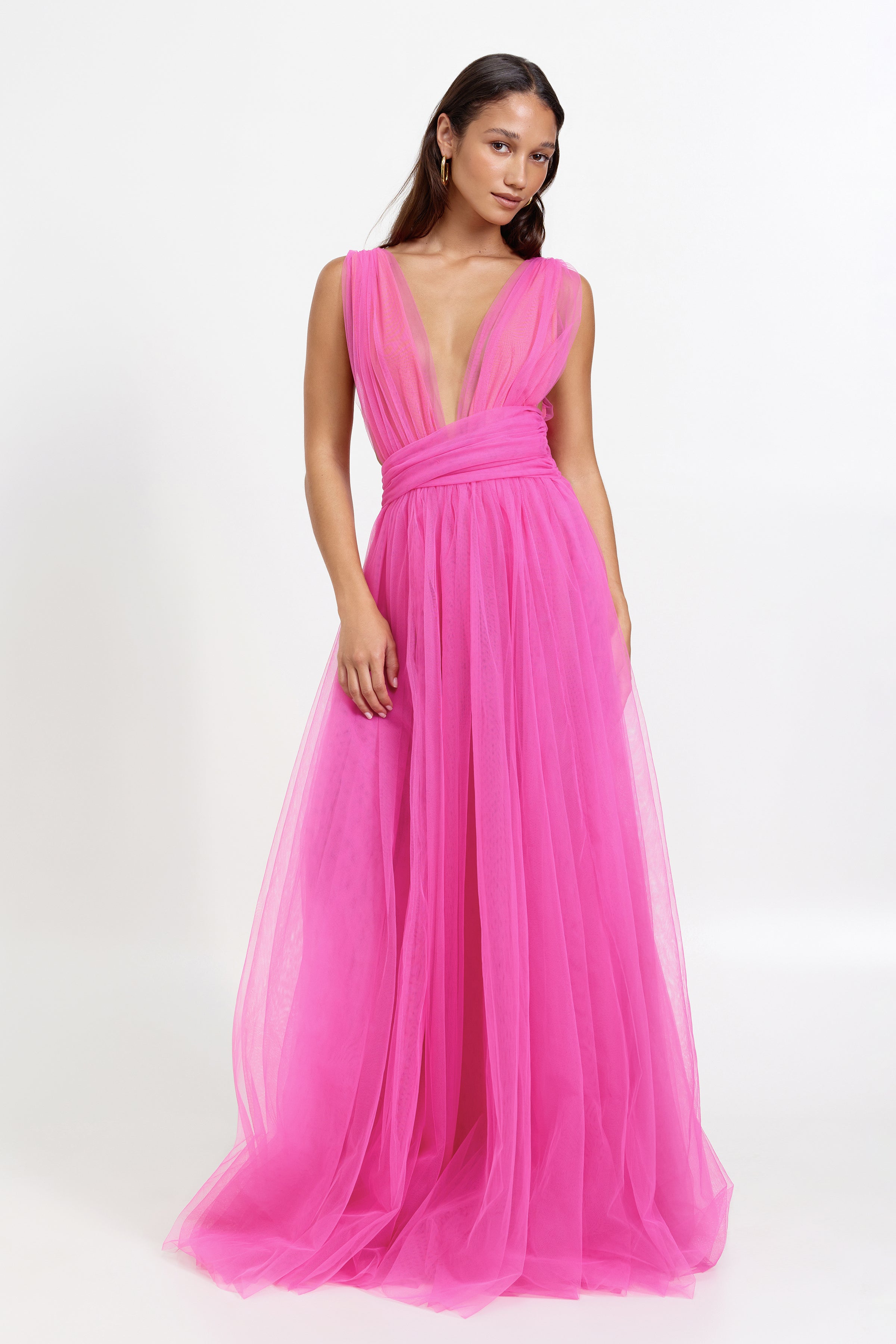 andmary Carina long dress ピンク ANDMARY】Carina long dress