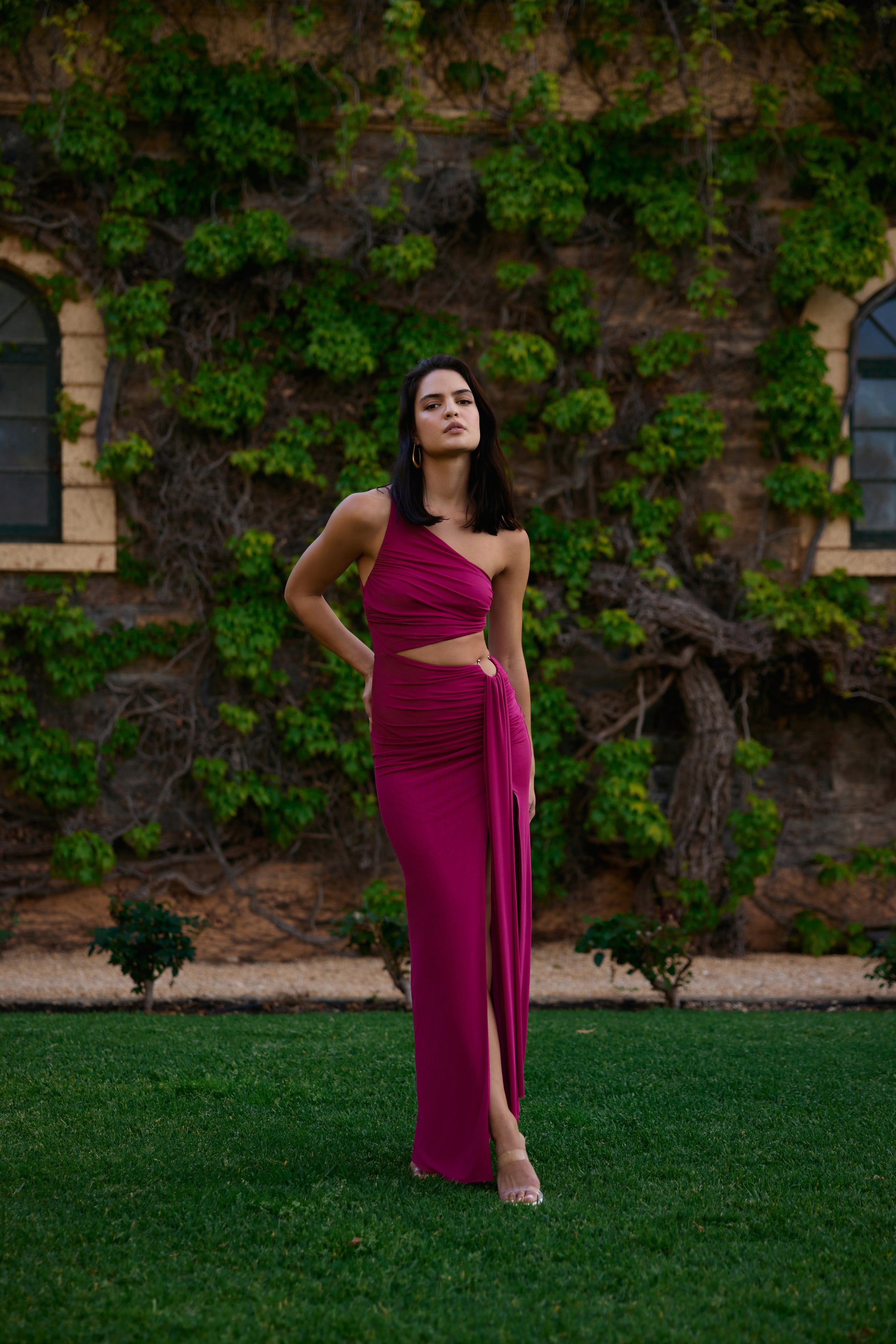 Asha Dress - Wine