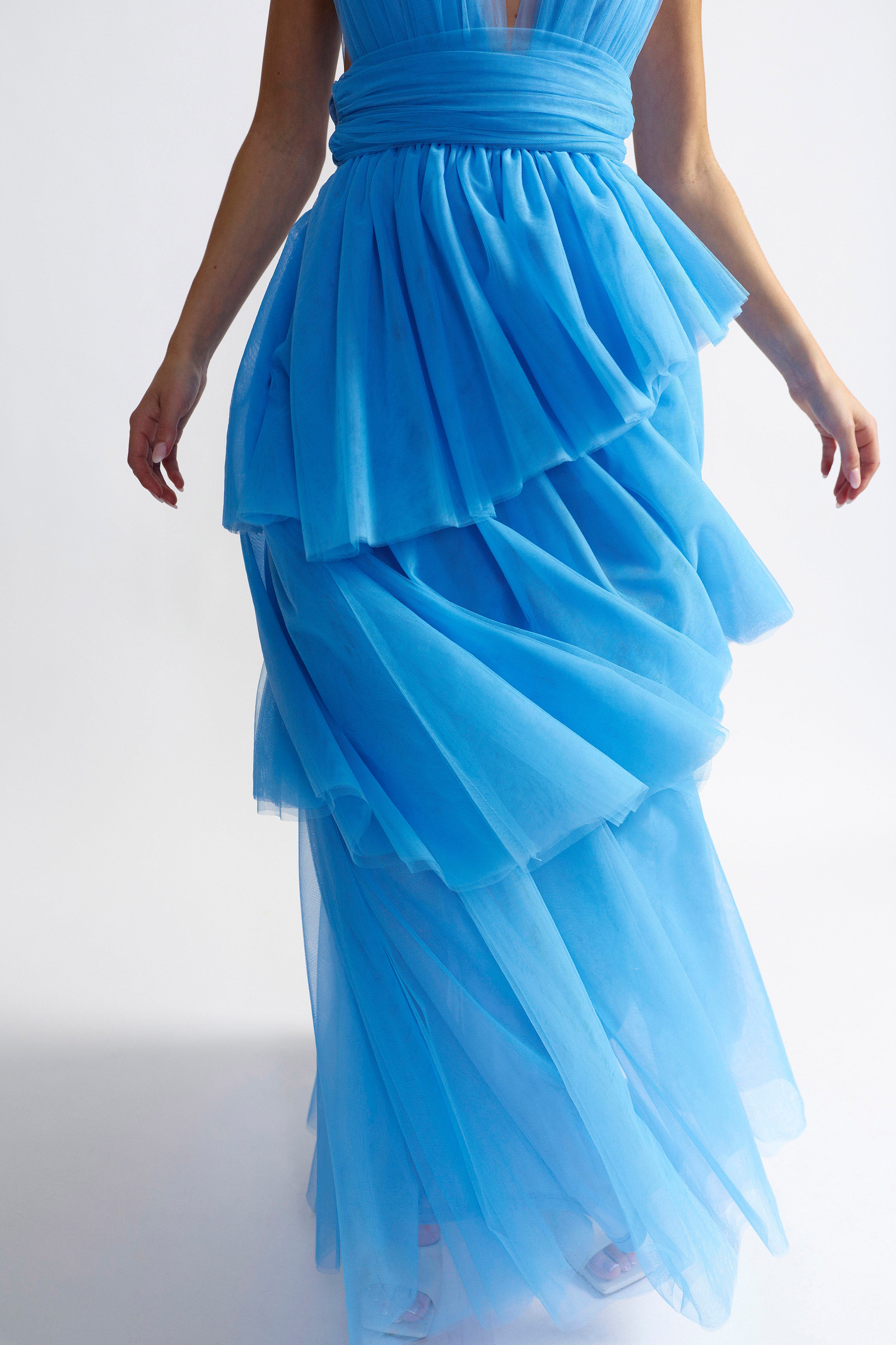 blue tulle layered dress Romeo W26 August