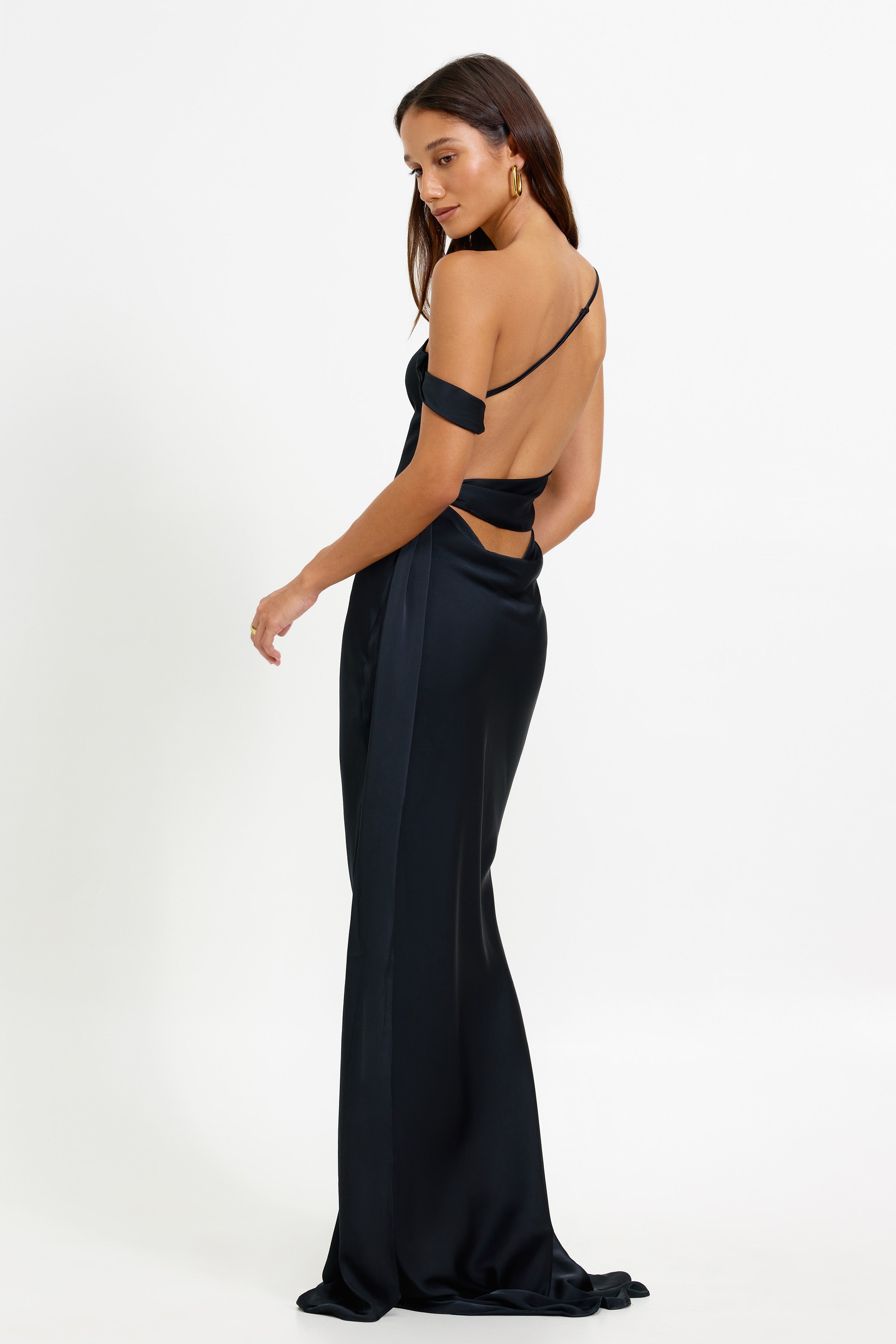 Ara Dress Elegant Black Tie Backless Gown by Studio Lexi Ara Dress Elegant Black Tie Backless Gown by Studio Lexi