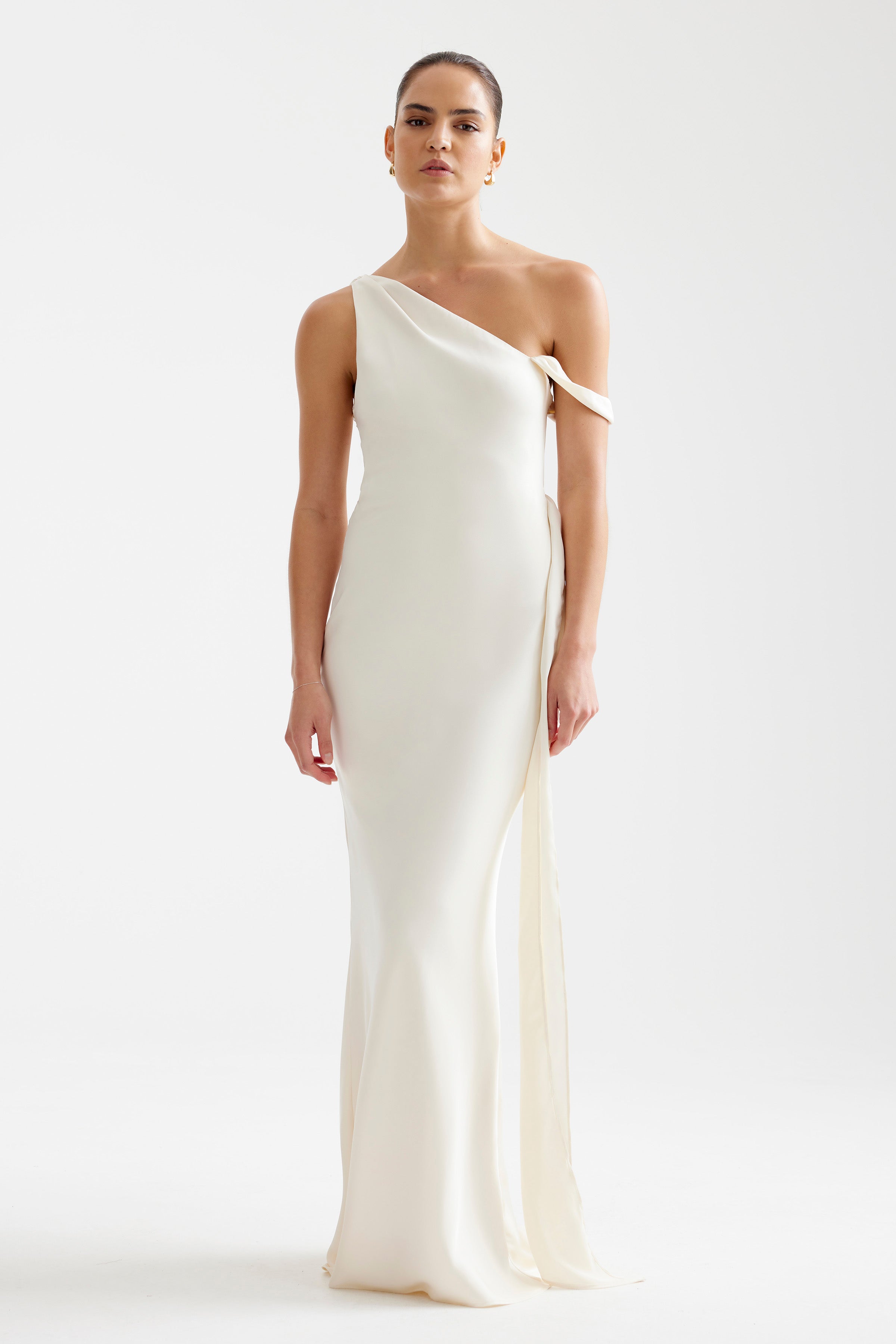 Ara Dress Elegant One Shoulder Backless Gown by Lexi Studio Lexi Ara Dress Elegant One Shoulder Backless Gown by Lexi Studio Lexi
