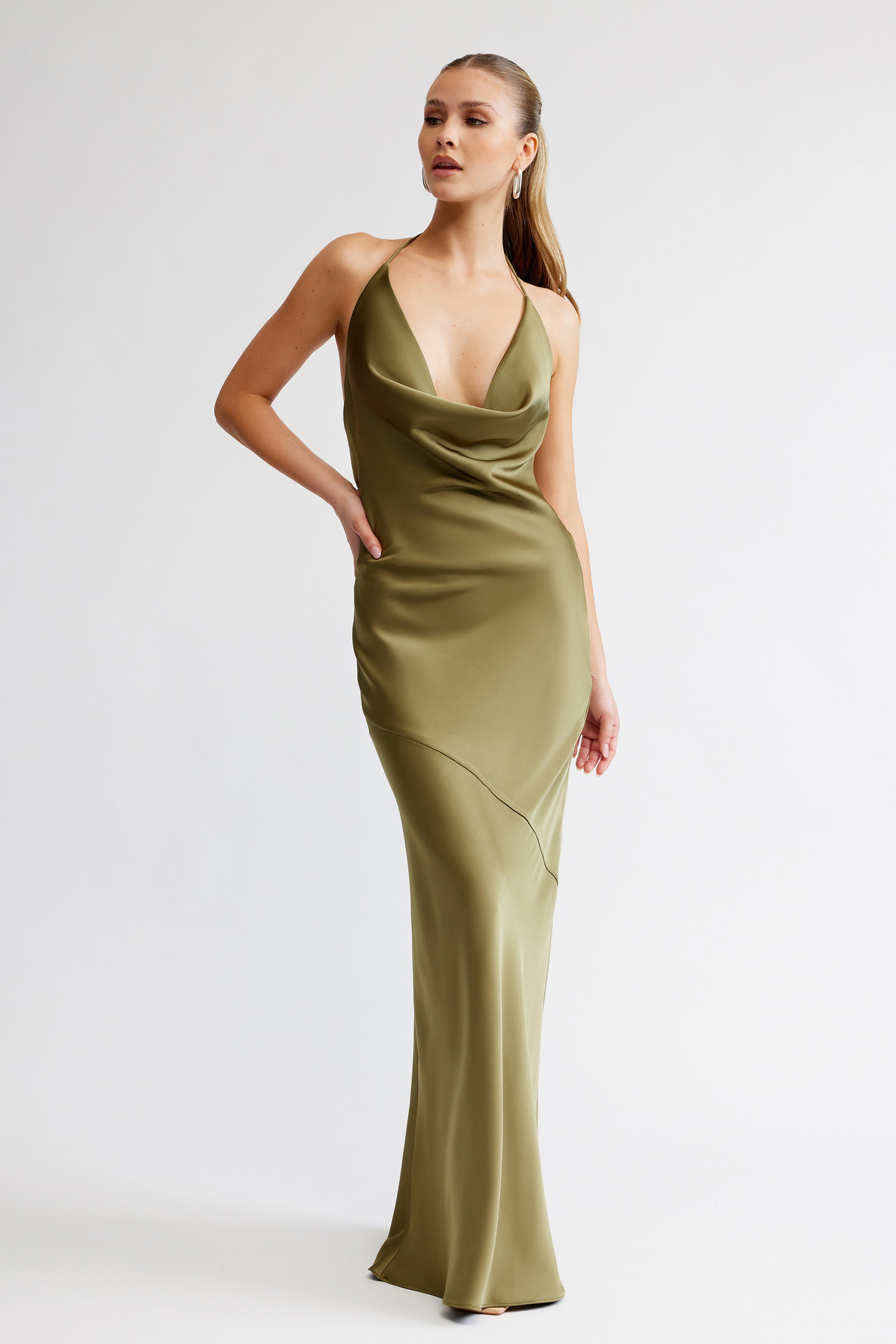 Freya Dress by Studio Lexi Elegant Backless Satin Gown Freya Dress by Studio Lexi Elegant Backless Satin Gown