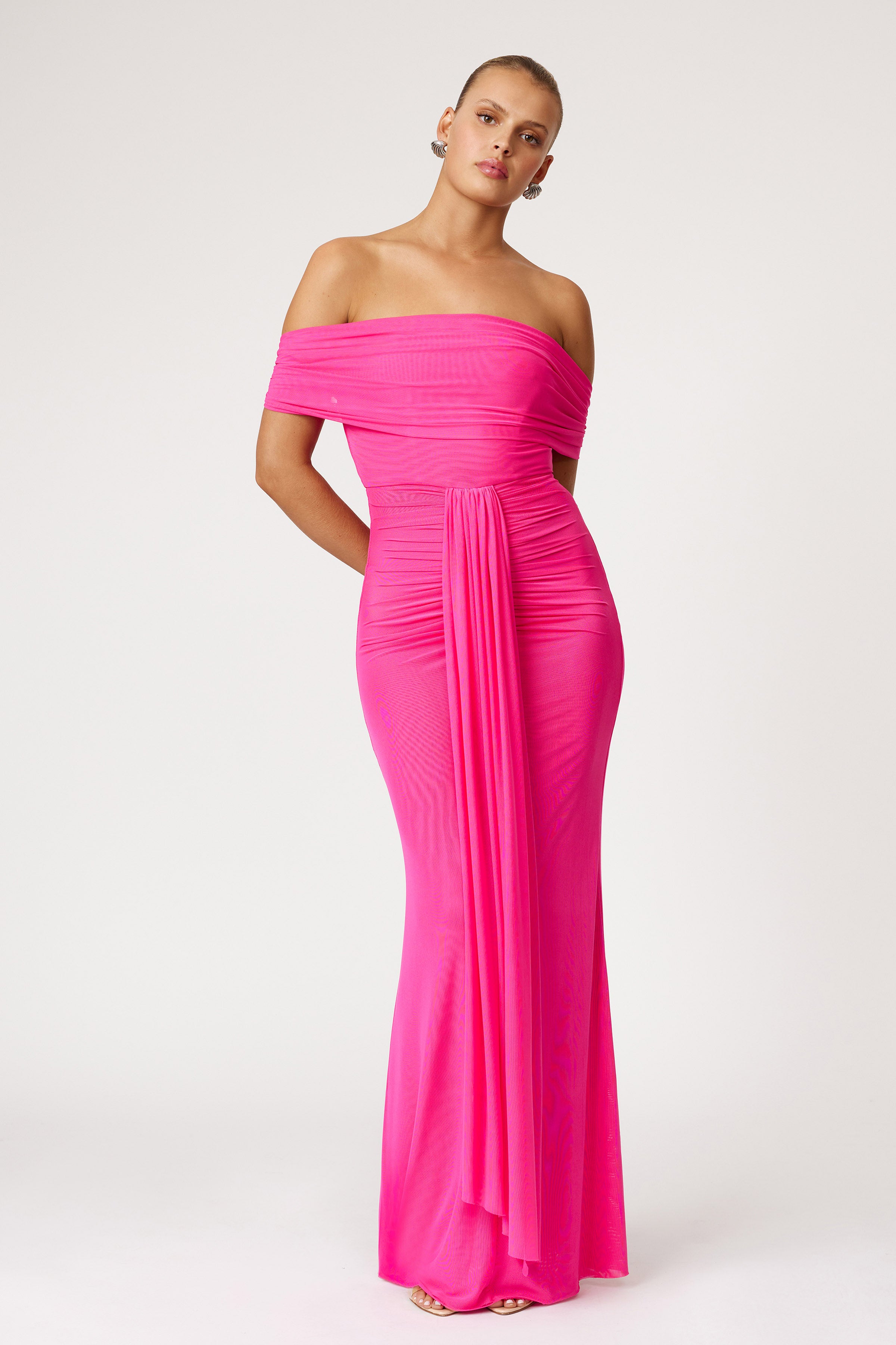 fitted lace wedding dress Jora Dress - Raspberry, AU/UK 4