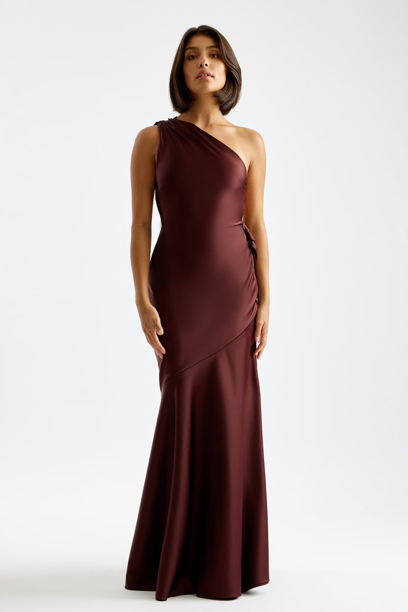 studio lexi nyla one shoulder draped dress Nyla Dress - Sage, AU/UK 4