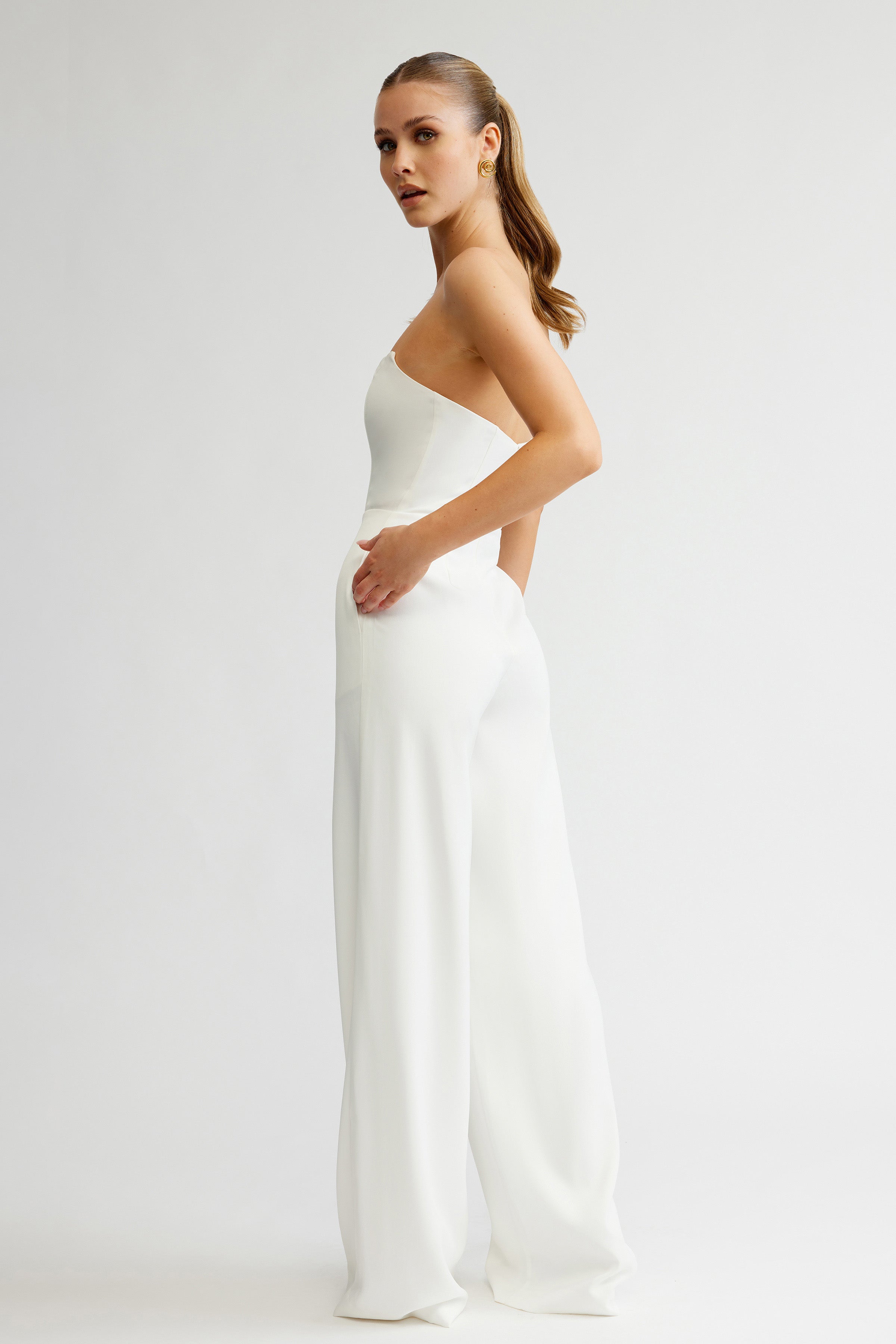 sexy dresses for wedding guest Silver One Shoulder Sexy Mermaid Long Bridesmaid Dresses, Wedding Gues –  bridalsew main image 1