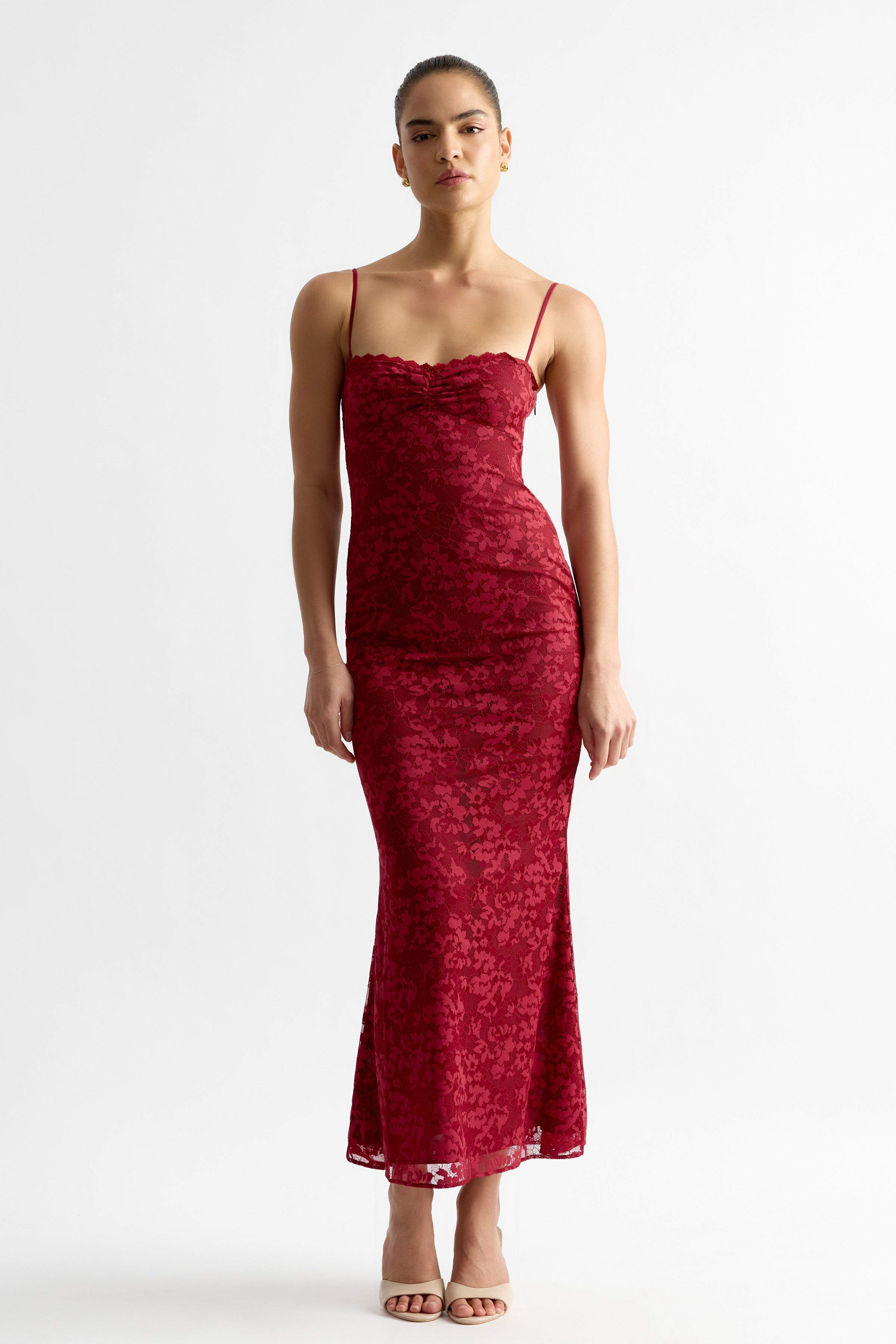annie textured maxi dress - Wine, AU/UK 8 Size:17.0R Champagne Satin Off-the-shoulder A-Line length silhouette Linen Dresses