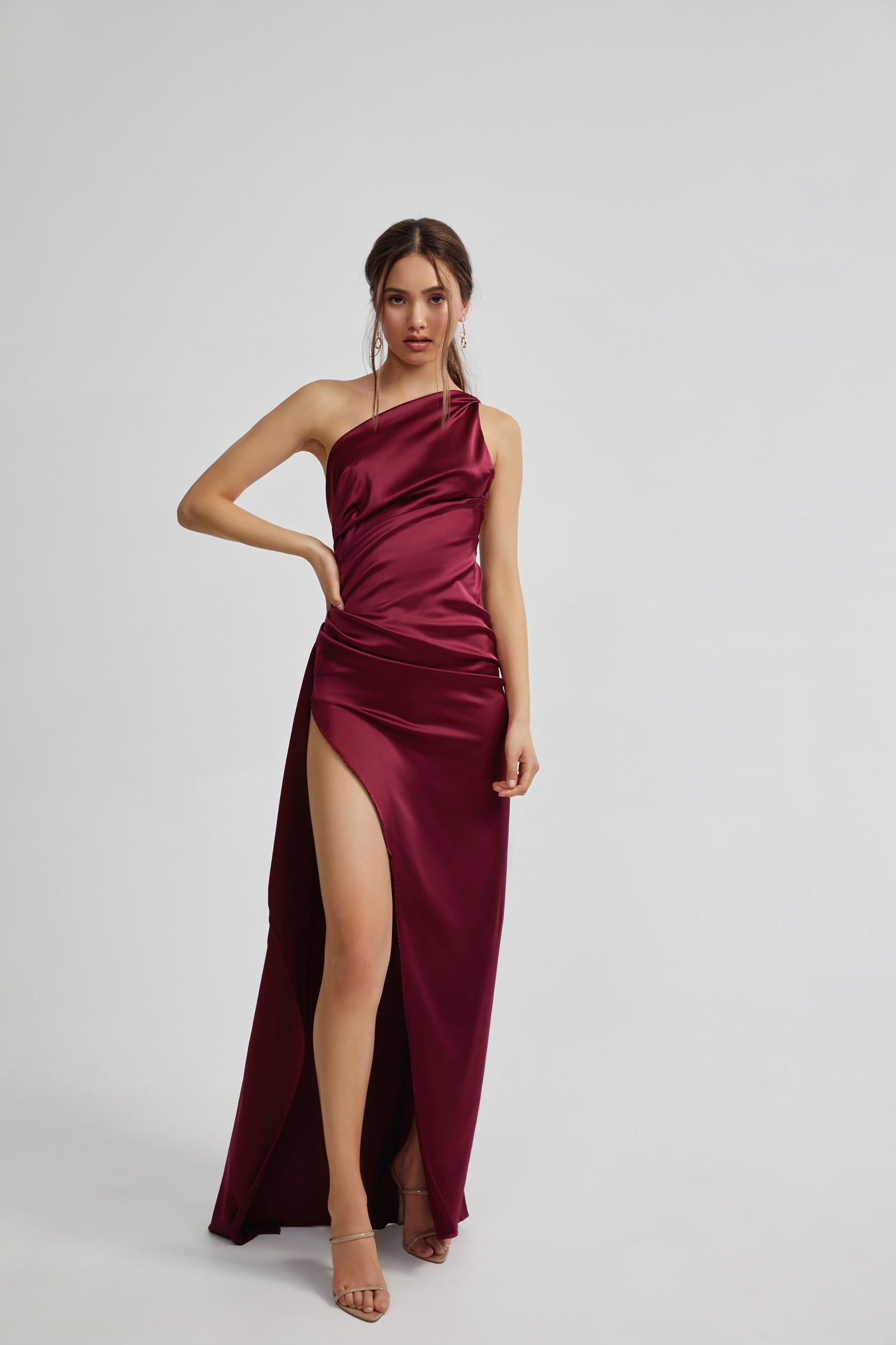 【CHICLINE】★ カラミー ハーフプリーツ ワンピース (DRESS) ★ CHICLINE】☆ カラミー ハーフプリーツ ワンピース (DRESS) ☆