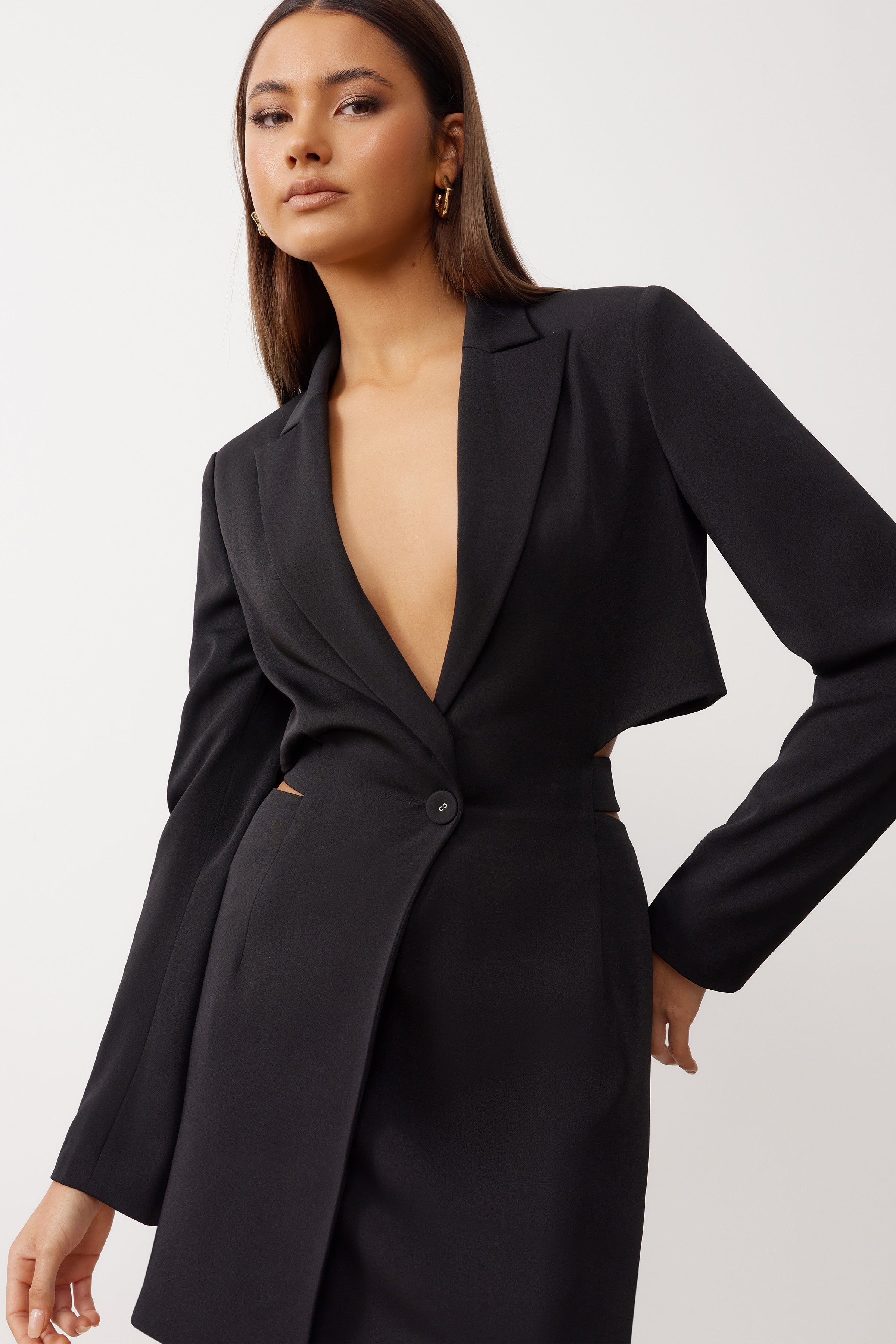 Hudson Jacket Dress Black – Studio Lexi