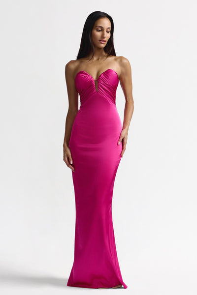 Magnolia Dress Magenta Sweetheart Mermaid Gown | Studio Lexi