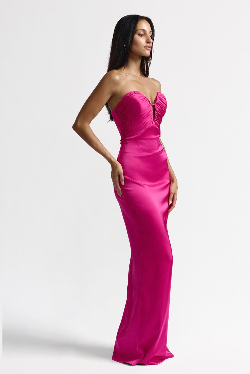 Magnolia Dress - Magenta, AU/UK 6