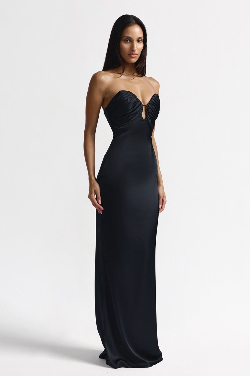 【美品】近年モデル 定価6.7万円 フォクシー Dress MAGNOLIA Magnolia Black Maxi Dress | Sweetheart Gown - Studio Lexi