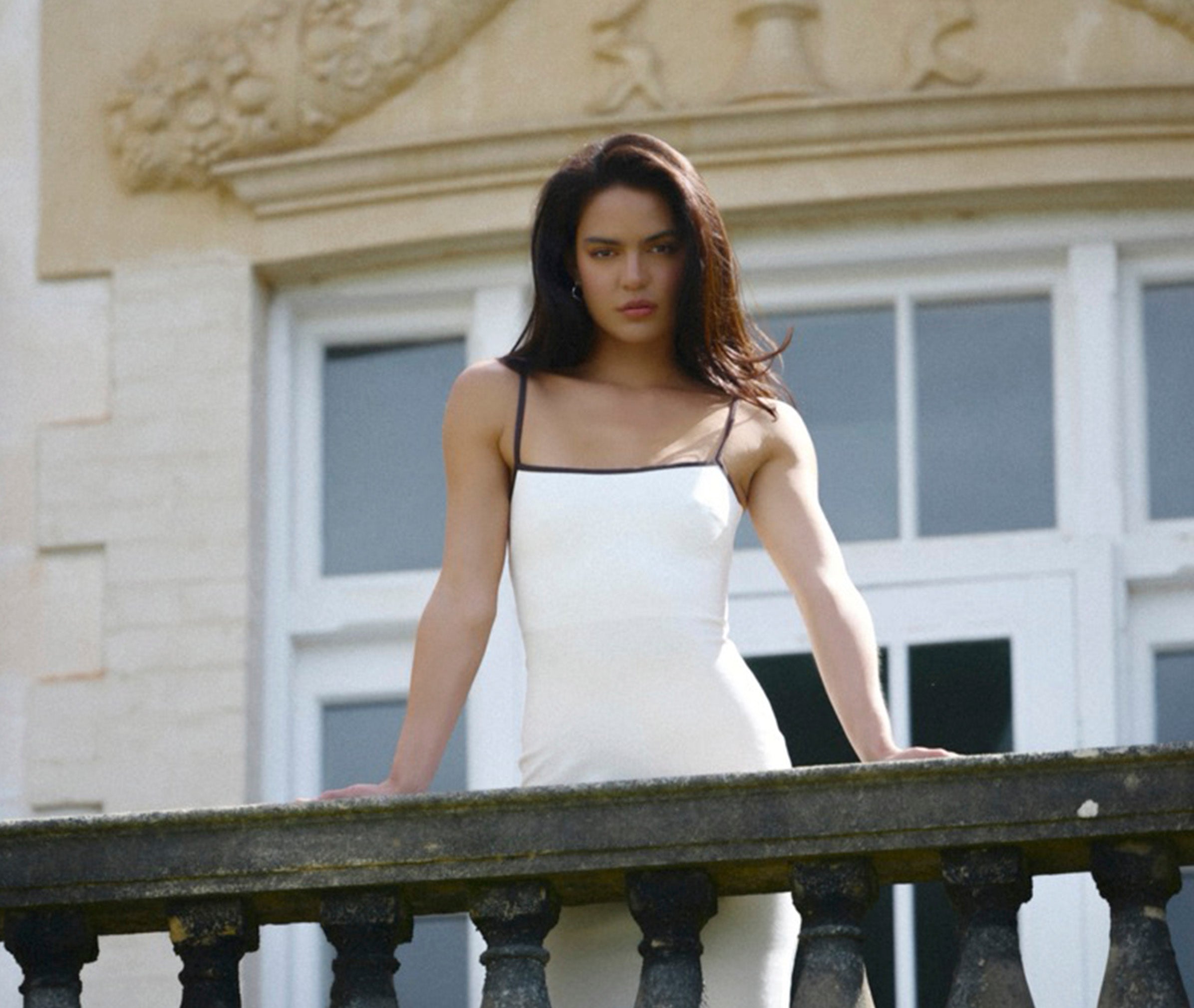 lexi mina dress white Lena Dress White Liquid Mini Asymmetric