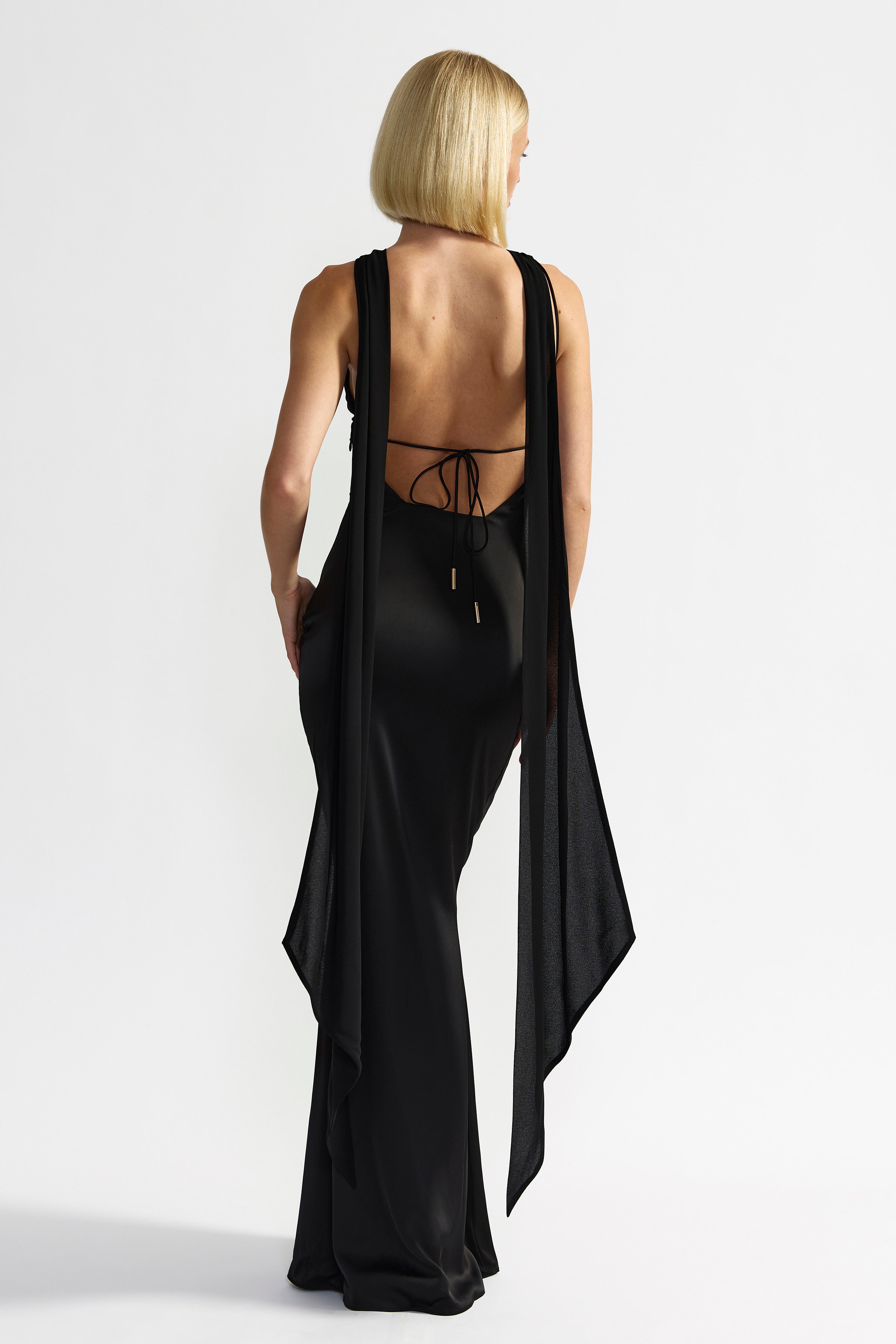 Audrey Black Maxi Dress | Backless Gown - Studio Lexi Audrey Black Maxi Dress | Backless Gown - Studio Lexi
