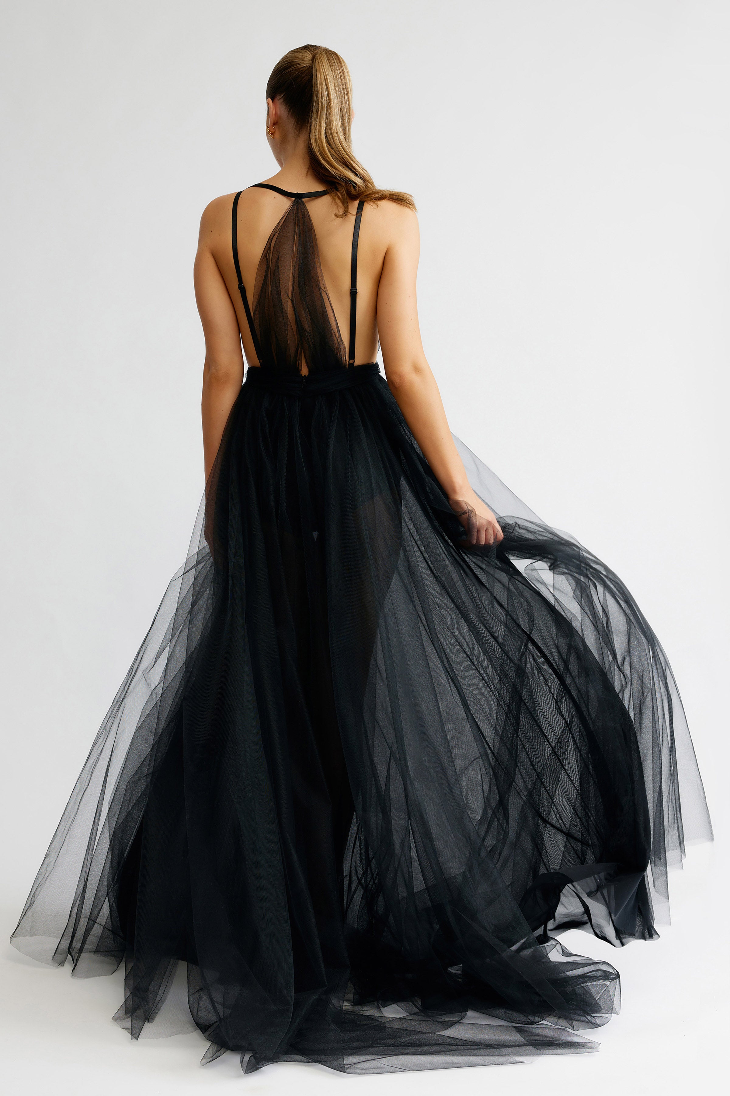 Cynthia Dress Black Tie Elegance in Soft Tulle Gown Studio Lexi Cynthia Dress Black Tie Elegance in Soft Tulle Gown Studio Lexi