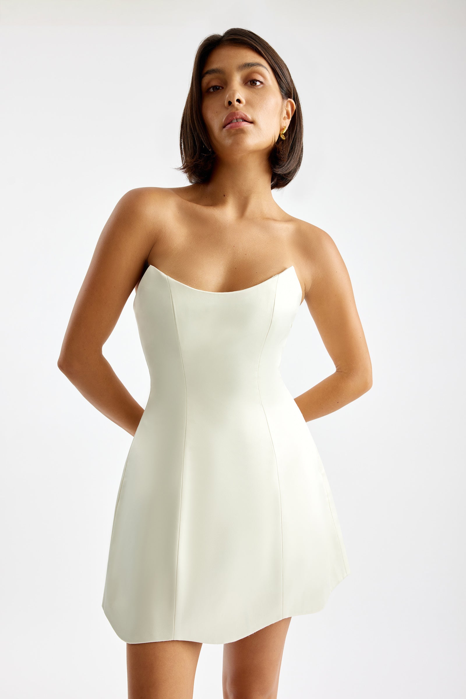 Harper Dress - Oyster, AU/UK 8