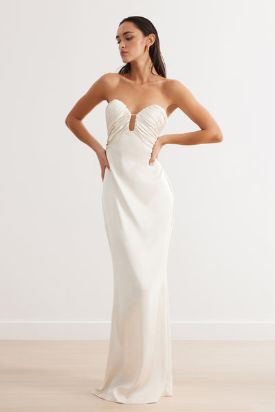 Magnolia Dress - Oyster, AU/UK 04