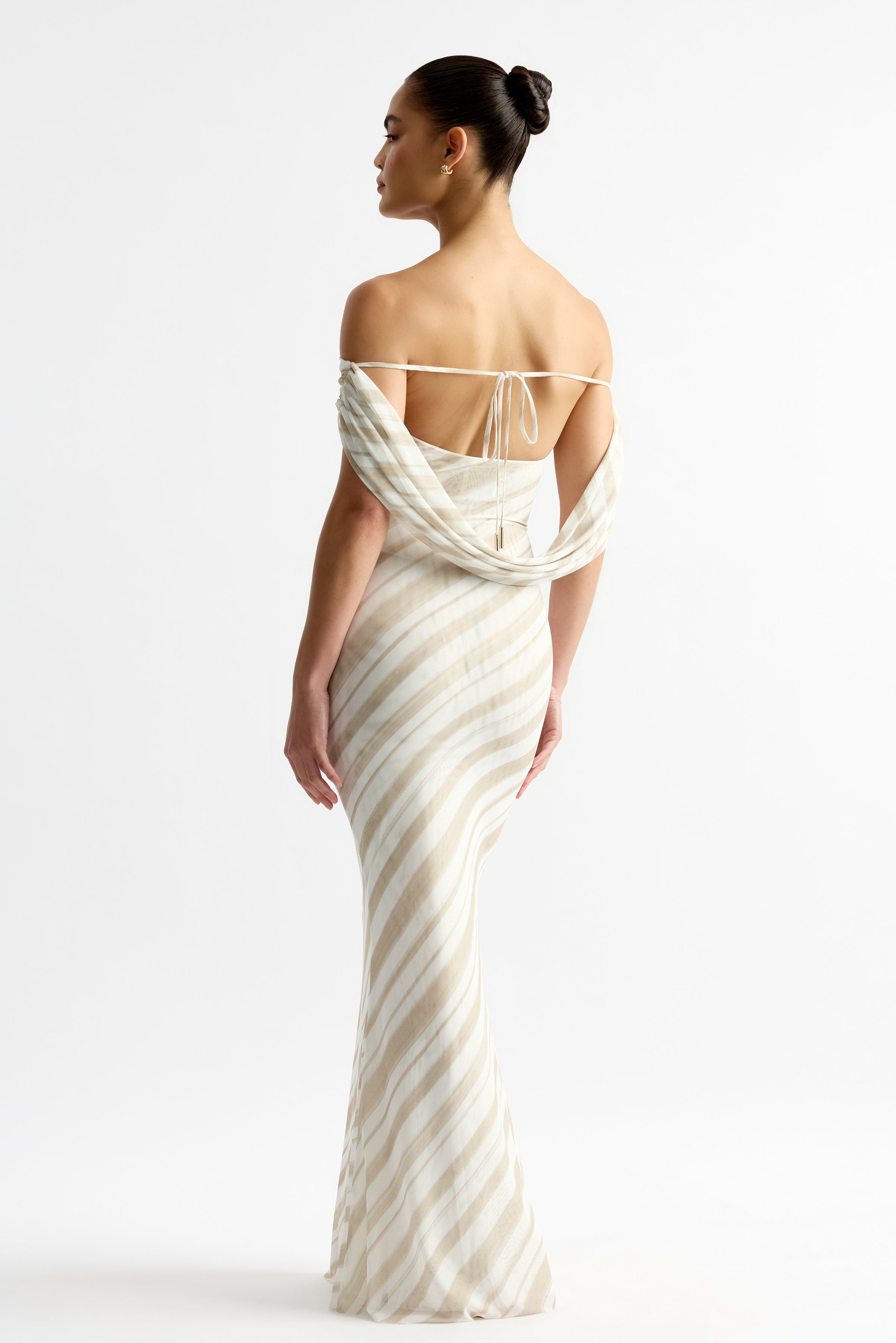 Sebastian Dress - Stripe Print