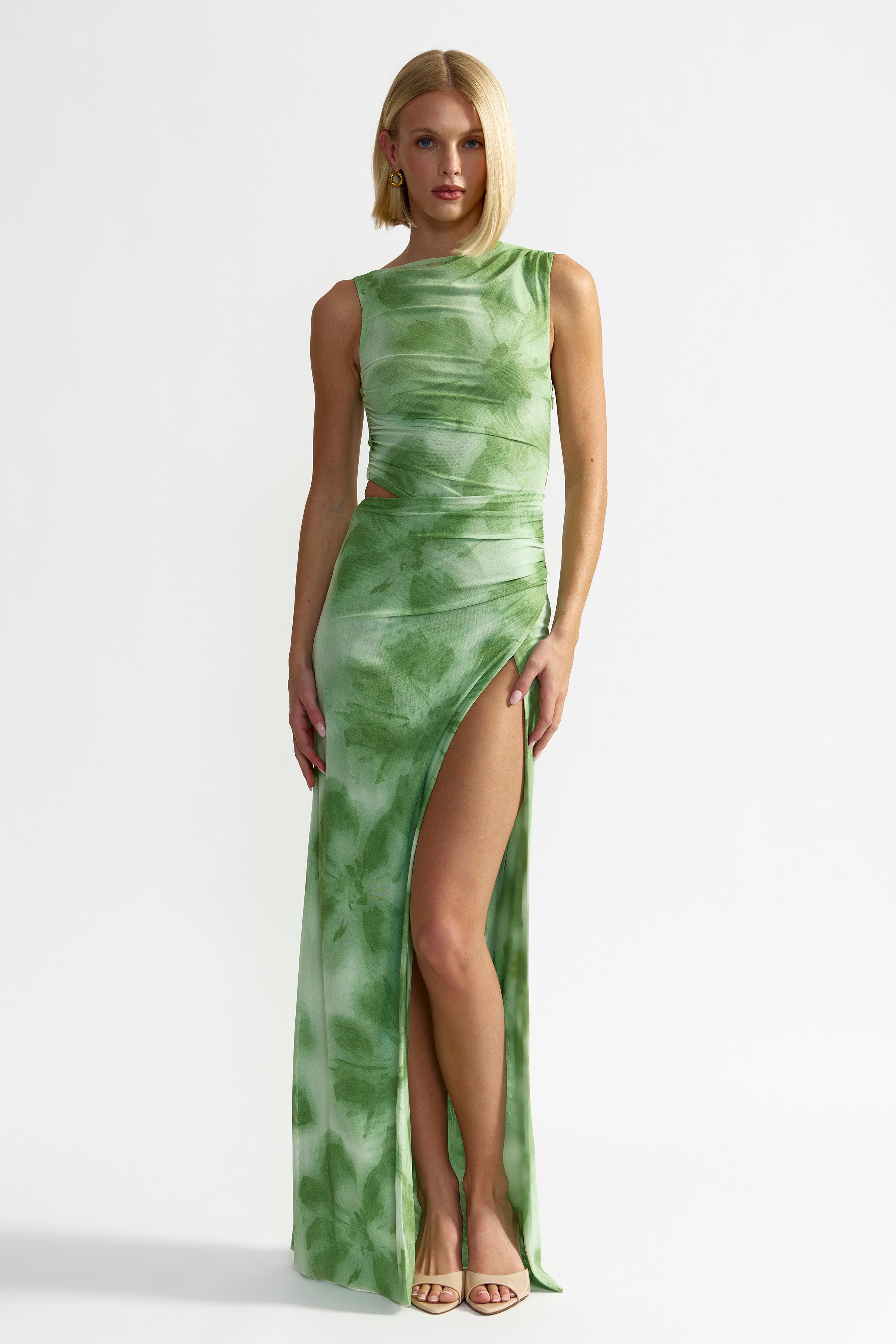 green hibiscus dress Hibiscus main image 1