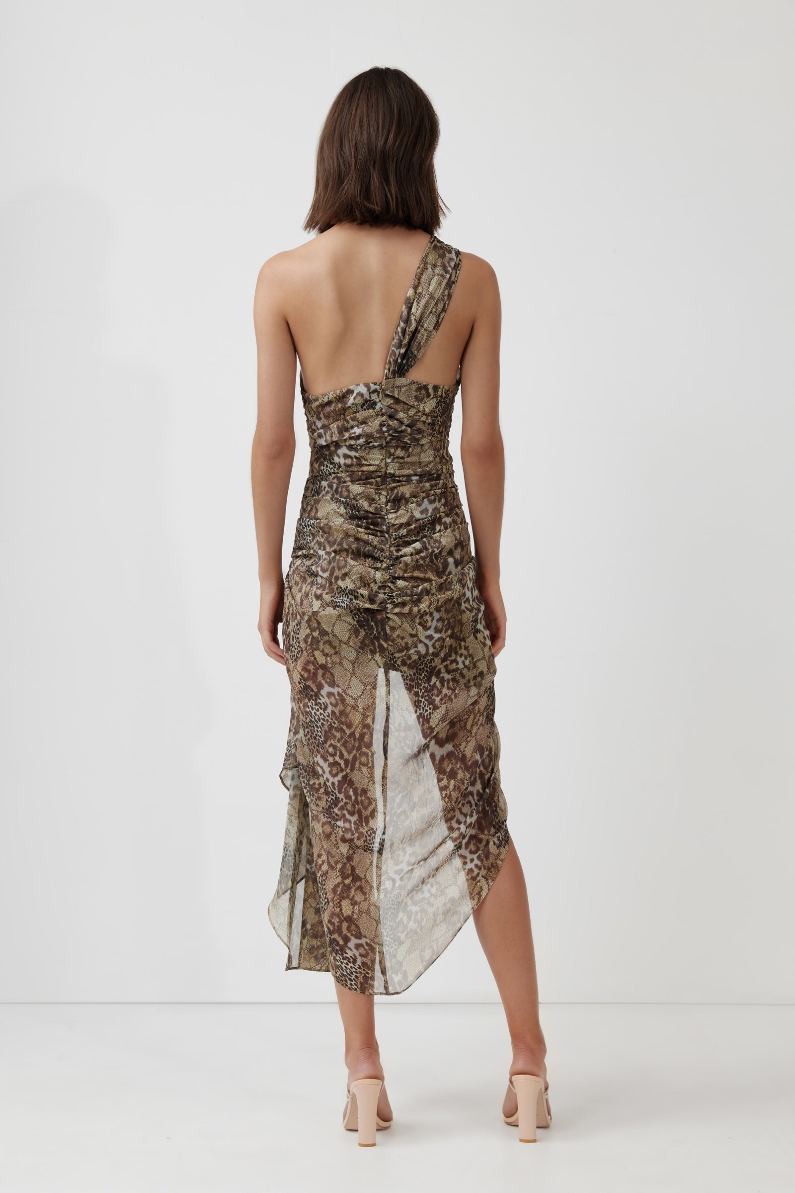 Lotus Dress - Wild Olive Print