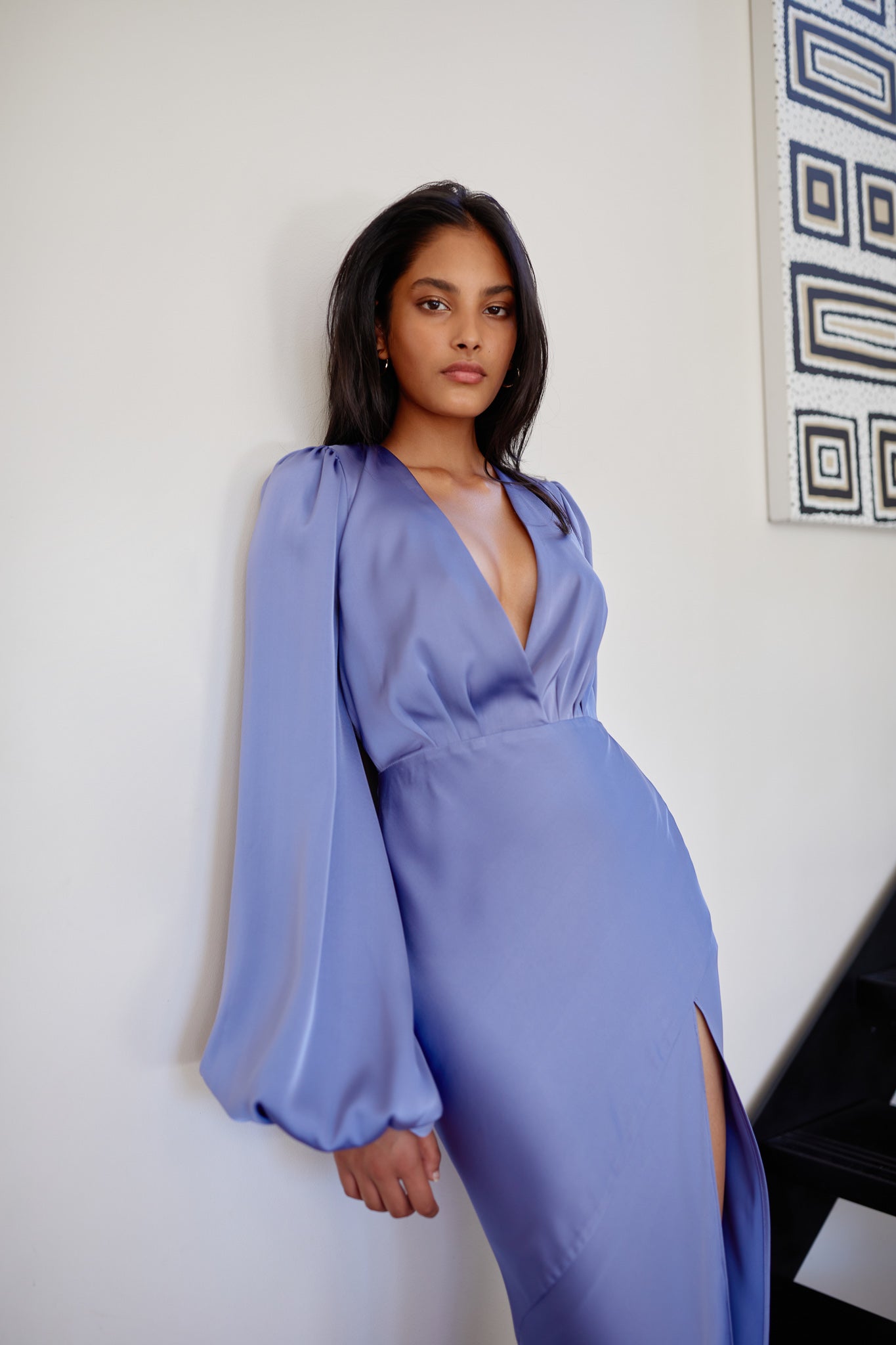 India Dress - Stone Blue